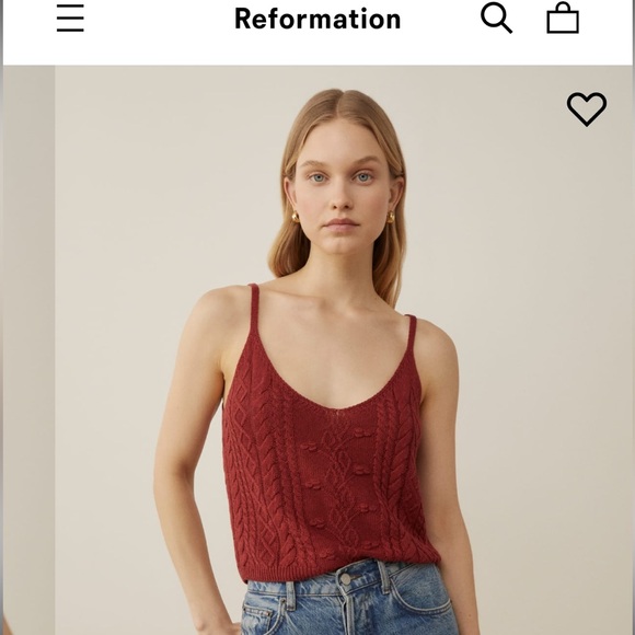 Brand new Reformation Janina Sweater Tank, size M - Picture 7 of 7